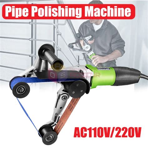 110V Pipe Tube Polisher Belt Sander stainless steel iron Electric Sanding Tool Home & Garden Sanders