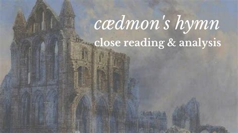 Cædmon's Hymn | Close Reading & Analysis - YouTube