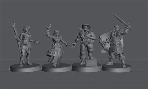 STL file HeroQuest Mythic Tier Heroes + Extra & Cards ⚔・3D print design ...