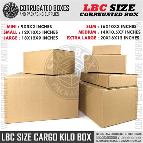 Lbc Boxes Sizes And Prices