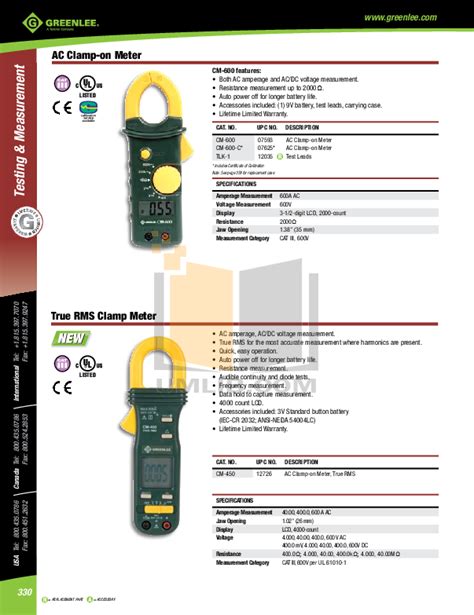 Greenlee 774 Manual - loadnetwork