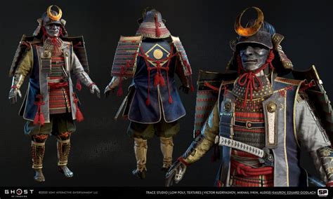 ArtStation - In-game asset for Ghost of Tsushima: Shimura's Armor, TRACE studio | Ghost of ...