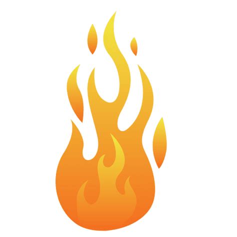 Fire Cartoon Flame Illustration PNG & SVG Design For T-Shirts