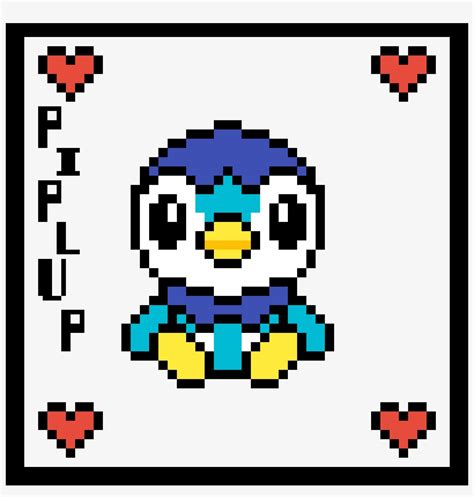 Piplup - Piplup Pixel Art PNG Image | Transparent PNG Free Download on ...