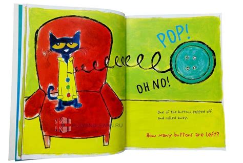 Книги на английском языке Pete the Cat and His Four Groovy Buttons