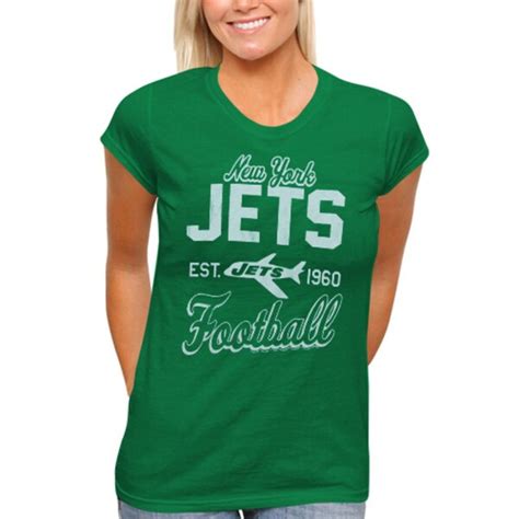 New York Jets Womens Vintage Team Spirit T-Shirt - Green - Fanatics.com