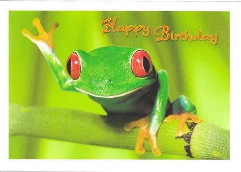 Happy Birthday Frog Images - Printable Template Calendar