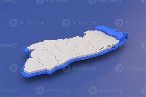 Map of El Salvador region of La Union on blue 20452983 Stock Photo at ...