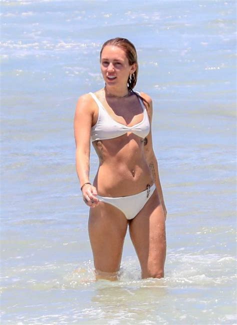 Miley Cyrus in Bikini at the Beach with Liam Hemsworth in Byron Bay, Australia 01/15/2018 ...