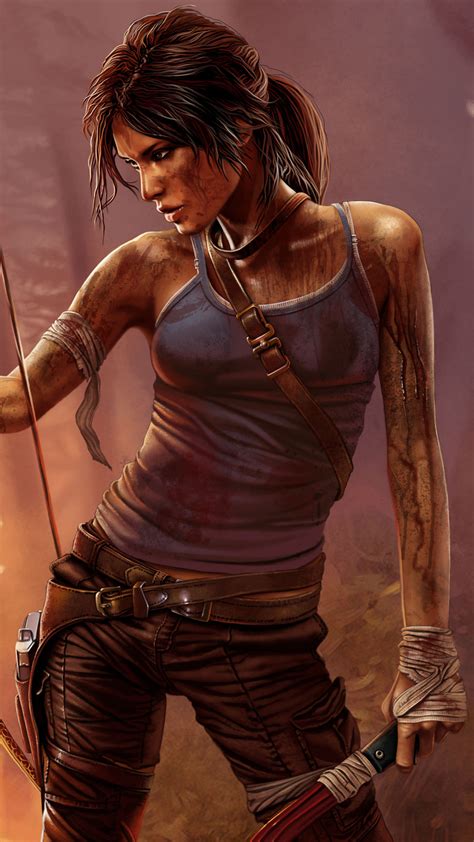 1080x1920 Tomb Raider Lara Croft Art 4k Iphone 7,6s,6 Plus, Pixel xl ,One Plus 3,3t,5 ,HD 4k ...