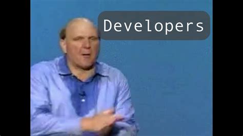 Steve Ballmer - Developers, Developers, Developers, Developers! - YouTube