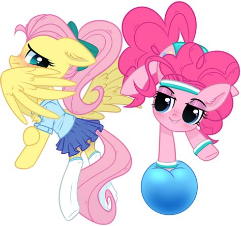 Fluttershy and Pinkie Pie by StarrComa on DeviantArt