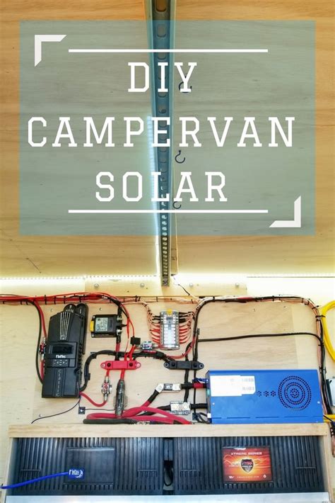 How to Design and Install Solar on a Camper Van | Diy campervan, Camper ...