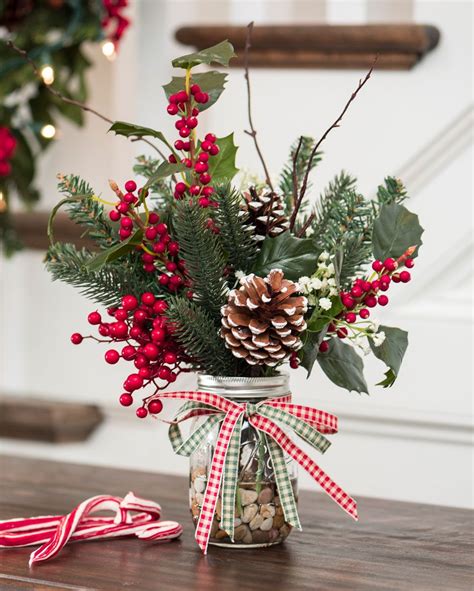 20+ Rustic Christmas Floral Arrangements – The Urban Decor