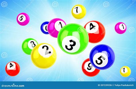 Lotto Balls 3d Vector Bingo, Lottery or Keno Games Stock Photo - Image of winner, scatter: 207239336