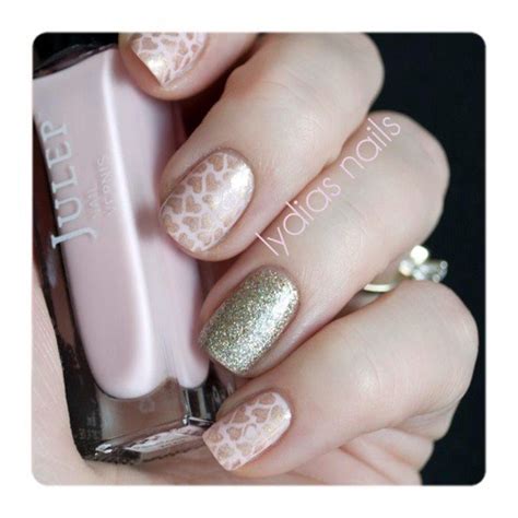 Pink Heart Nails with Silver Glitter | Dajah C.'s Photo | Beautylish