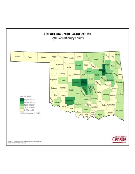 Oklahoma County Population Map Free Download