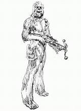 Chewbacca Coloring Page  Home sketch template