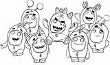 Oddbods Coloring Pages  Free coloring For Kids sketch template
