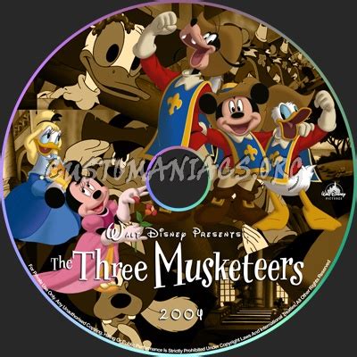 Mickey, Donald, Goofy: The Three Musketeers dvd label - DVD Covers ...