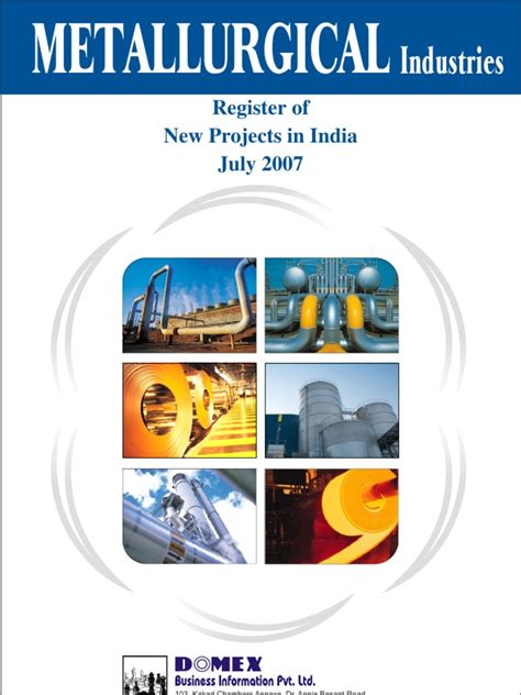 Register of New Projects in India-Metallurgical Industries | Steel | Metallurgy