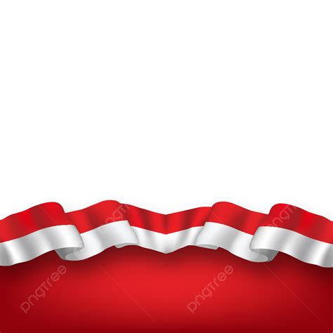 Merah Putih Vector Design Images, Bendera Indonesia Merah Putih Border ...