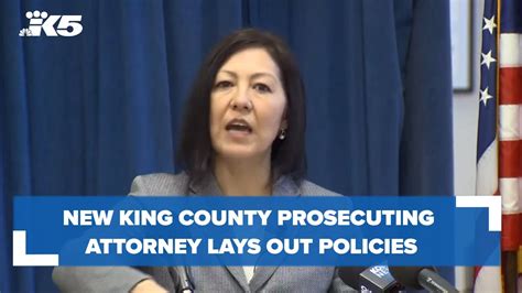 New King County Prosecuting Attorney lays out policy changes - YouTube