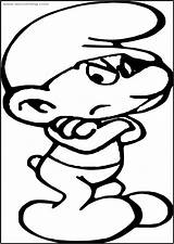 Free Printable Smurf Coloring Pages Sketch Page sketch template