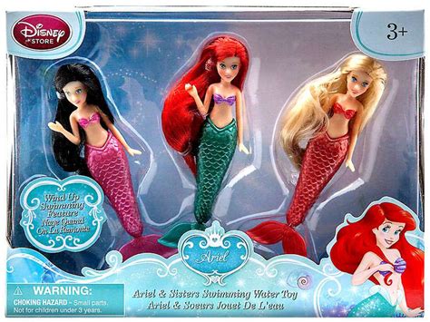 Disney The Little Mermaid Ariel Sisters Swimming Exclusive Bath Toy ...