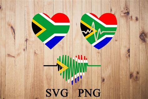 South Africa Heart Flag SVG Clipart-silhouette Cricut Love - Etsy