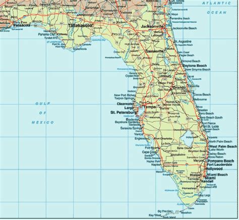 South East Coast Florida Map - Map Of The United States Of America