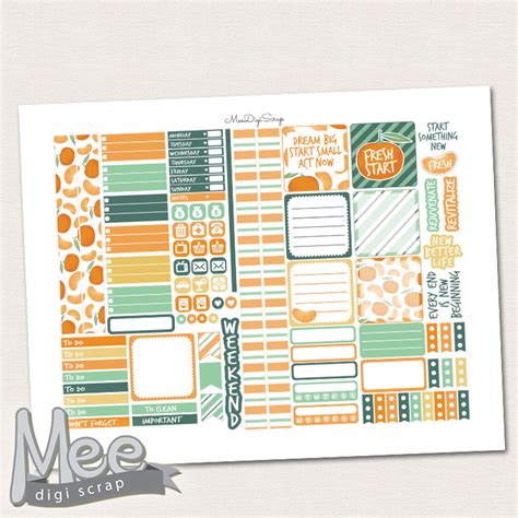 Printable Planner Stickers for Use in Mini Happy - Etsy