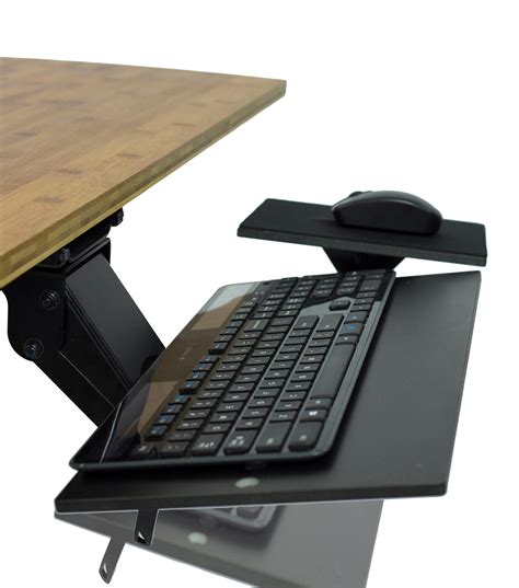 KT2 Keyboard Tray Under Desk Adjustable Height - Standing Desk Keyboard ...