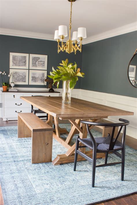 Modern Farmhouse Dining Table & Benches - Erin Spain