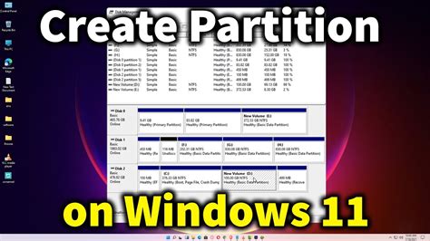 How to Create Partition on Windows 11 - Partition Hard Drives - YouTube