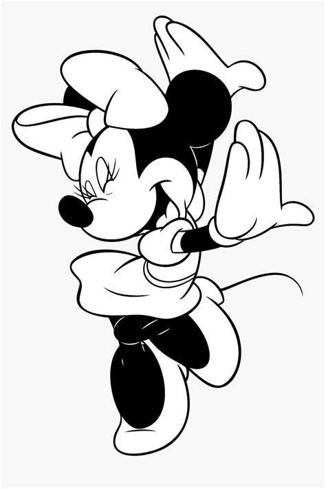 Minnie Mouse Logo Black And White - Minnie Mouse Clipart Black And ...