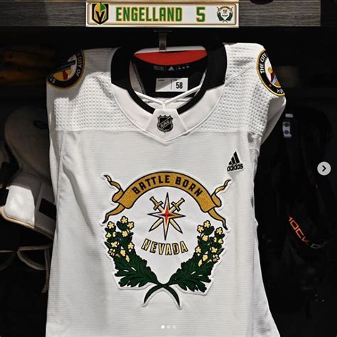 Vegas Golden Knights special jerseys for tonight's game in celebration ...