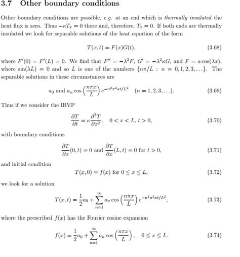 physics - please help me understand the lecture note? heat equation and fourier series ...