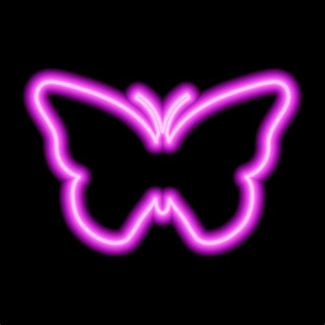 pink neon sign of butterfly on black background 8325638 Vector Art at Vecteezy