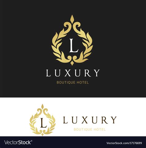 Luxury logo crests logo logo design for hotel Vector Image