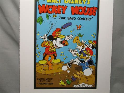 comicsvalue.com - Disney Movie Poster Mickey Mouse The Band Concert 1935 Walt Disney Studios ...