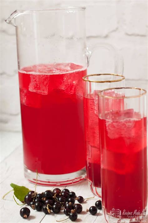 Homemade Blackcurrant Cordial - Recipes Made Easy