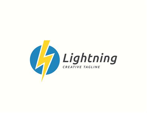 Lightning logo design 7946294 Vector Art at Vecteezy