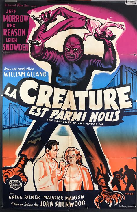 Art SCI-FI MOVIE POSTER 12" X 18" THE CREATURE WALKS AMONG US Art Posters