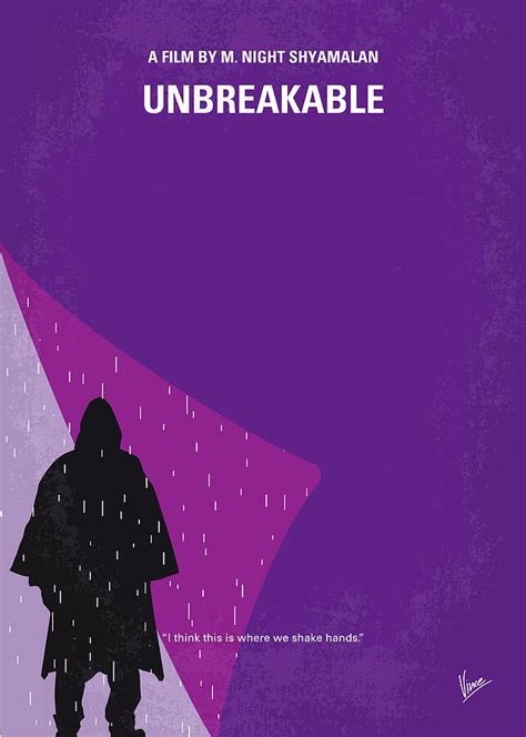 No986 My Unbreakable minimal movie poster Digital Art by Chungkong Art - Pixels