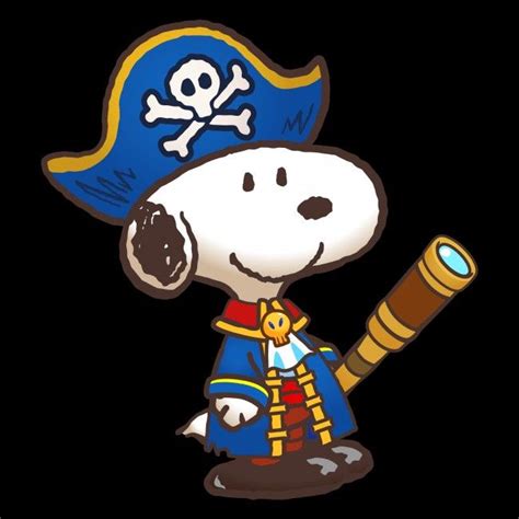 a cartoon dog dressed as a pirate with a telescope