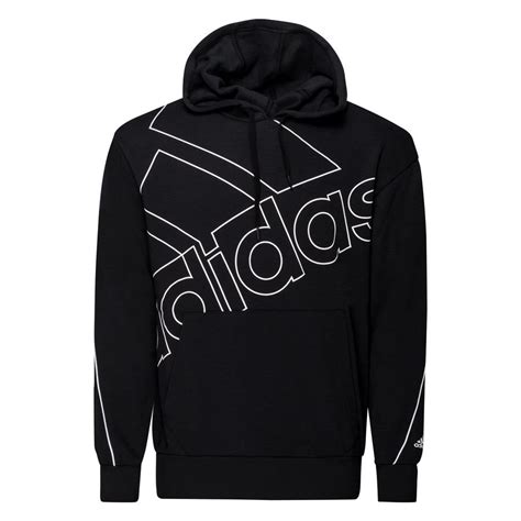 adidas Hoodie Logo - Black/White | www.unisportstore.com