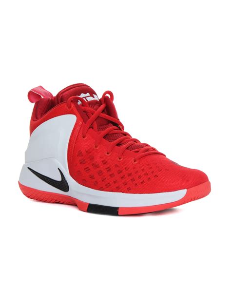 Buy Nike Men Red & White ZOOM Witness LeBron James Mid Top Basketball ...