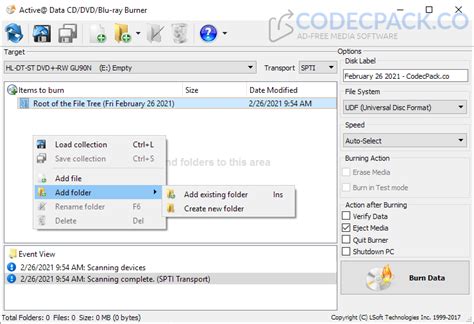 Active Data CD/DVD/Blu-ray Burner 24.0 Download Free