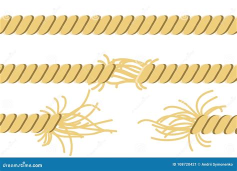 Frayed Rope Breaking Stock Illustrations – 17 Frayed Rope Breaking ...